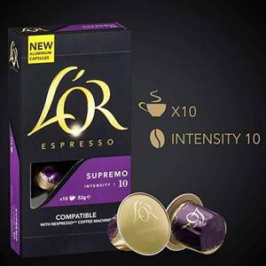 L'OR Supremo 浓缩胶囊咖啡 10粒*10盒 