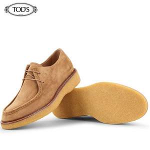 意大利产，TOD'S 男士翻毛小牛皮系带休闲鞋 码全 2.55折£112.2（需用码）