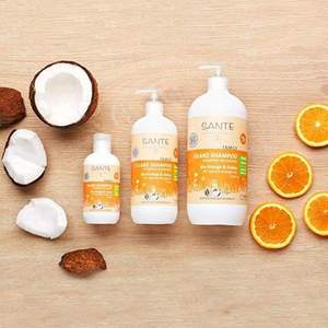 PRIMEDAY特价，Sante 德国天然有机橙子+椰子滋养洗发水 950ml