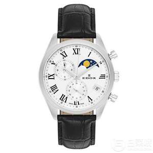 Edox 依度 Les Vauberts系列 01655-3-ARN 男士带月相石英腕表 $249（需用码）