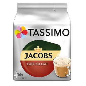 折1.98元/杯！Tassimo Jacobs 经典拿铁胶囊咖啡 16个*5袋（80杯）