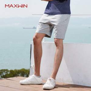 优衣库制造商，Maxwin 马威 男式素色家居休闲短裤 多色