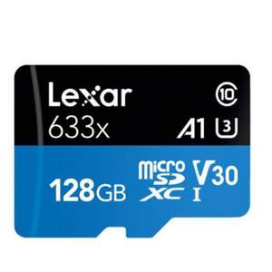 Lexar 雷克沙 128GB 633x高速TF卡 microSD存儲卡 95MB/S 