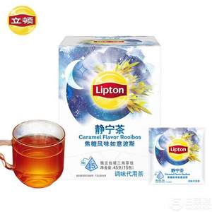 Lipton 立顿 静宁晚安茶焦糖风味独立三角茶包15包45g