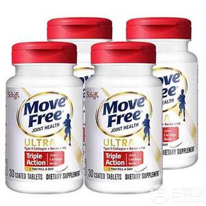 Prime会员专享，Schiff 旭福 Move Free 极致骨胶原UC-Ⅱ维骨力30粒*4瓶