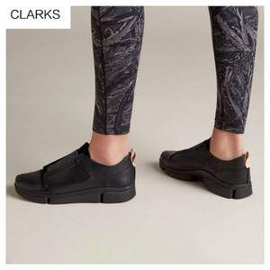 35.5码，Clarks 其乐 Tri Pure 女士真皮松紧带休闲鞋