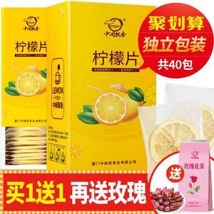 中閩飄香 凍干檸檬片獨立包裝 100g*2盒 送玫瑰花茶35g