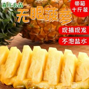 森庄农品 云南新鲜无眼菠萝 净重约8.5-9.2斤
