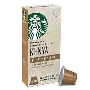 Starbucks 星巴克 Kenya 肯尼亚 浓缩烘焙胶囊咖啡10粒*5盒装 
