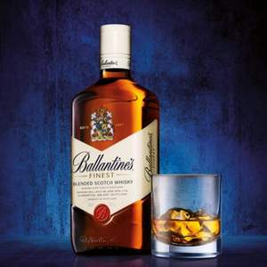 Ballantine's 百龄坛 特醇苏格兰威士忌 1000ml 送芝华士18年酒伴+百龄坛青柠酒伴