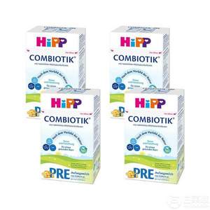 Hipp 喜宝 德国进口 有机婴幼儿配方奶粉Pre段 600g*4盒
