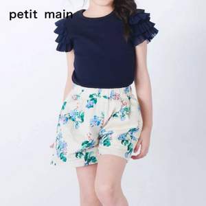 A类品质，日本超高人气童装品牌 petitmain 2019新款女童时尚印花儿童短裤 2色