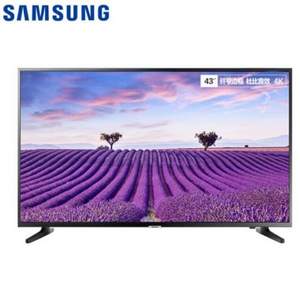 Plus会员专享，Samsung 三星 UA43NU6000JXXZ 43英寸4K液晶电视