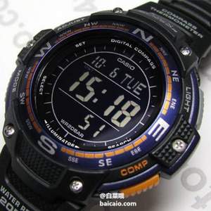 Casio 卡西欧 SGW-100-2BCF 双重感应 男士运动手表 