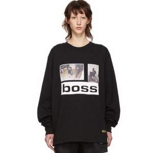 Alexander Wang 黑色Boss纯棉长袖卫衣