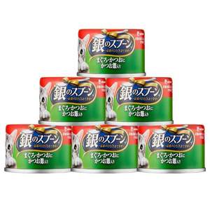 日本进口，佳乐滋 银勺猫罐头 70g*6罐