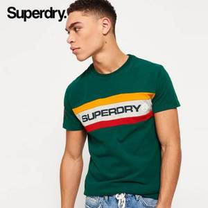 限M码，Superdry 极度干燥 Trophy Chest Band 男士圆领T恤 M10002SQ 