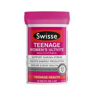 限Prime會員，Swisse 女性青少年復合維生素60片