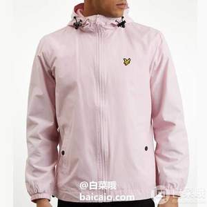 2.8折 限M码，Lyle & Scott 苏格兰金鹰 JK464V 男士拉链连帽外套 Prime会员免费直邮含税