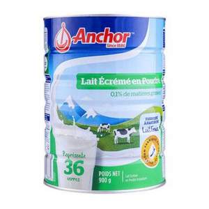 Anchor 安佳 新西蘭進(jìn)口 成人脫脂奶粉 900g*3罐+袋裝1KG