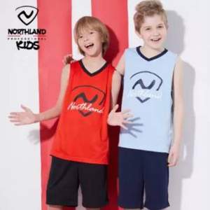 NORTHLAND 诺诗兰 男童运动速干篮球服套装（120~170） 2色