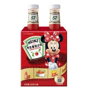 Heinz 亨氏  迪士尼 瓶装番茄酱番茄沙司 300g*2瓶