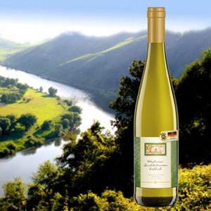 德国进口，Rheinhessen 莱茵黑森 圣母之乳 半甜白葡萄酒 750ml