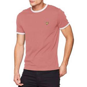 限L碼，Lyle & Scott 蘇格蘭金鷹 Ringer 男士純棉撞色短袖T恤 prime會(huì)員湊單免費(fèi)直郵
