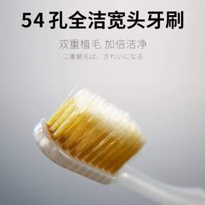 日本进口 惠百施 54孔速净宽头超软毛护龈成人牙刷 5件+凑单品 70.65包邮