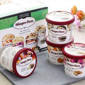 Haagen-Dazs 哈根达斯 冰淇淋奶油礼盒*2件(95ml*8杯)