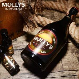 临期低价！爱尔兰原瓶进口 Molly's 摩利斯 爱尔兰甜酒750ml*3件