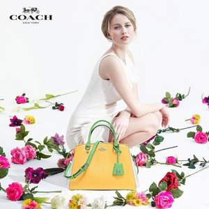 COACH 蔻驰 Margot 女士拼色手提斜挎包 F37248 小号