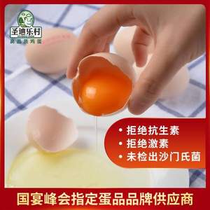 国宴峰会指定品牌，圣迪乐村 A级新鲜生鸡蛋 40枚装