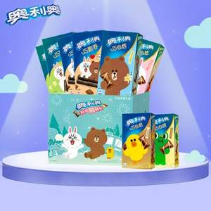 奥利奥 LINE FRIENDS 软萌 巧脆卷巧心结定制装 408g