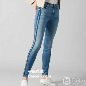 W25/L30码，7 For All Mankind International SAGL 女士紧身牛仔裤