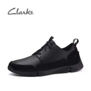 限44.5碼，Clarks 其樂 Tri Solar 男士三瓣底運動皮鞋 261463197