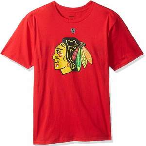 限L码，Reebok 锐步 NHL Chicago Blackhawks 男士短袖T恤