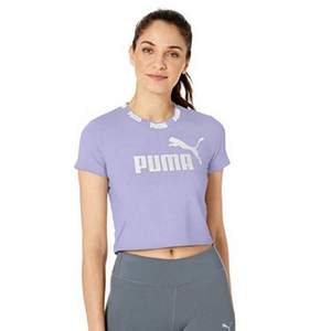 限L码，PUMA 彪马  logo短款女子短袖T恤