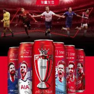 Budweiser 百威 英超联名定制罐啤酒500ml*12听