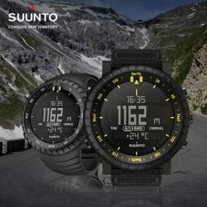 全国联保，SUUNTO 颂拓 Core 核心 All Black SS014279010 深黑铝户外腕表+赠咕咚智能心率监测蓝牙耳机