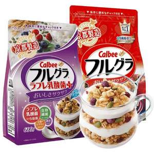Calbee 卡樂(lè)比 乳酸菌風(fēng)味 水果麥片600g/袋 *5件 多口味可選 197元包郵包稅