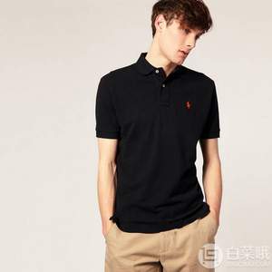 限S码，Ralph Lauren 拉尔夫•劳伦 Classic Fit Mesh 男款短袖Polo衫