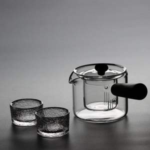 爱洛琳 耐高温日式玻璃煮茶壶 送2个锤纹杯