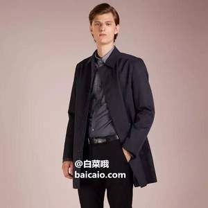 <span>最后5件！</span>52碼，HUGO Hugo Boss 雨果·博斯 Marec1921 男士防潑水風(fēng)衣外套