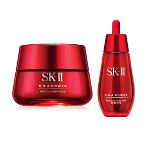 818预售，SK-II 赋活修护套装 超机能面霜80g+超肌能紧致弹力精粹50ml