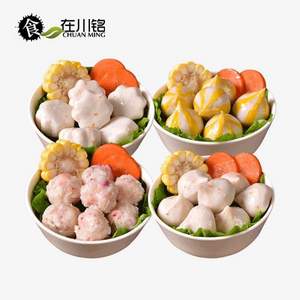 食在川銘 海鮮火鍋丸子套餐4口味4袋720