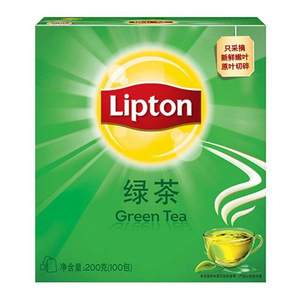 Lipton 立顿 绿茶/红茶 100包 共200g