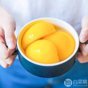 中国罐头十强企业，林家铺子 糖水黄桃罐头 425g*4罐