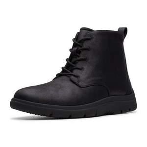 限42碼，Clarks 其樂(lè) 男士 Tunsil Grove 經(jīng)典圓頭系帶舒適高幫靴子
