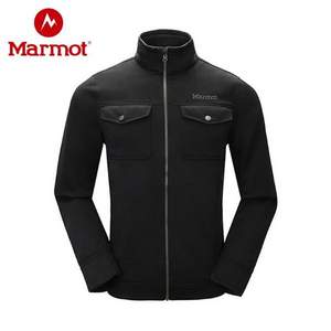 Marmot 土撥鼠 L43270 男士防風(fēng)保暖磨毛開(kāi)衫抓絨衣